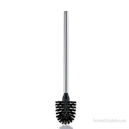 Kela 20145, Toalettborste med plasthandtag, PP plast/rostfritt stål, Ø 8 cm, L 42,5 La Brosse, svart 4025457201455