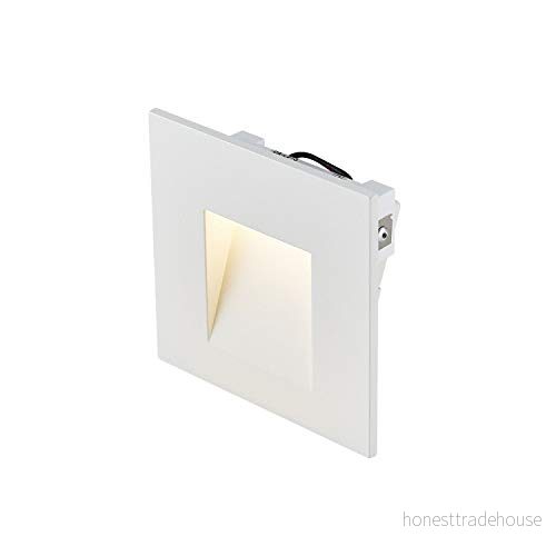 SLV LED vägginbyggnadslampa Mobala, vit, aluminium, 3.000 K 4024163231749