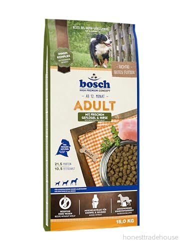 Bosch High Premium concept Adult Poultry & Millet Dry Dog Food 15kg 4015598013161