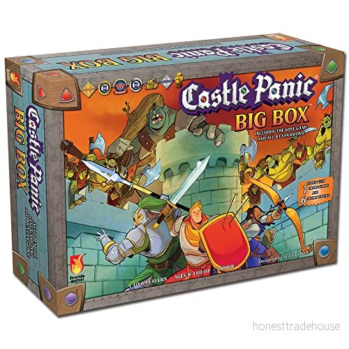 Castle Panic Big Box 2e Game for Adults and Family Cooperative Board Ages 8+ 1 to 6 Players Average Playtime 45 Minutes Made by Fireside Games 850680002470