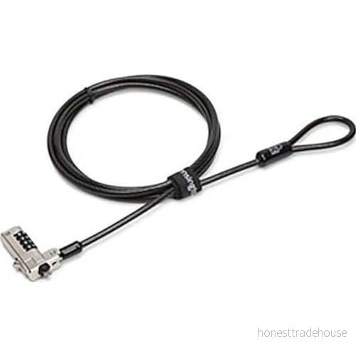 Kensington N17 kombinerat laptoplås med gränssnittskabel för enheter kil form säkerhetsfack, perfekt Dell och Alienware laptops, K68008EU 5028252597883
