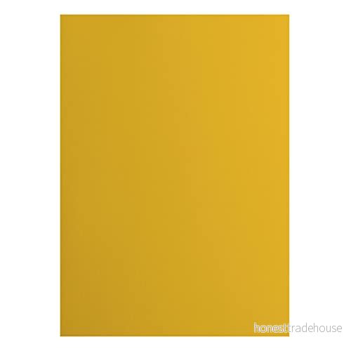 Vaessen Creative 2927 009 Florence Cardstock papper, gul, 216 gram/m², DIN A4, 10 stycken, slät, för scrapbooking, korttillverkning, stansning och andra pappershantverk 8716052221080