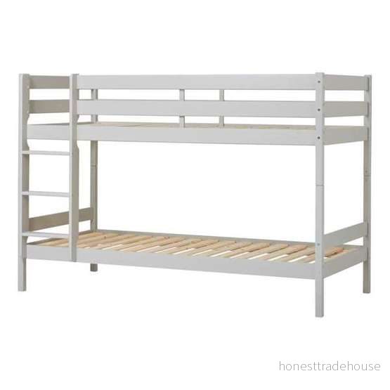 Hoppekids ECO Comfort Våningssäng 90×200, Dove Grå 5706558717296