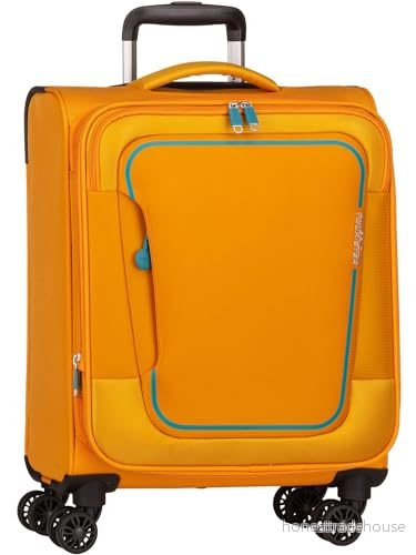 American Tourister Spinner EXP TSA PULSONIC Sunset Yellow 55 Unisex Vuxna, Yellow, 55, MIG 5400520203991
