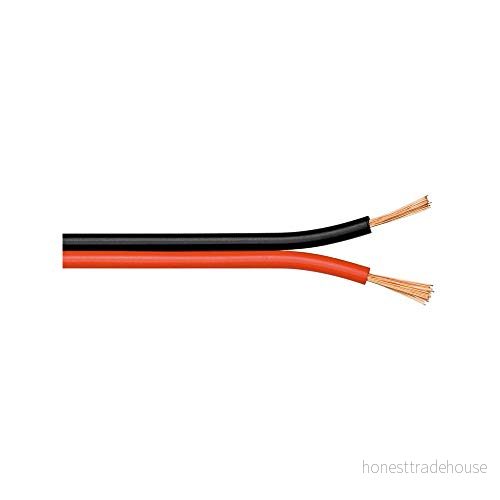 Goobay 67738 Högtalarkabel 2 x 4 mm² CCA tråd/boxkabel ljudkabel meter/högtalarkabel ljudkabel/subwoofer kabel/röd svart/10 m 4040849677380