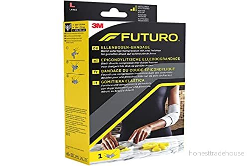 FUTURO FUT47863 klassiskt armbågsband, bärbar på båda sidor, storlek L, 27,029,5 cm 4046719423682