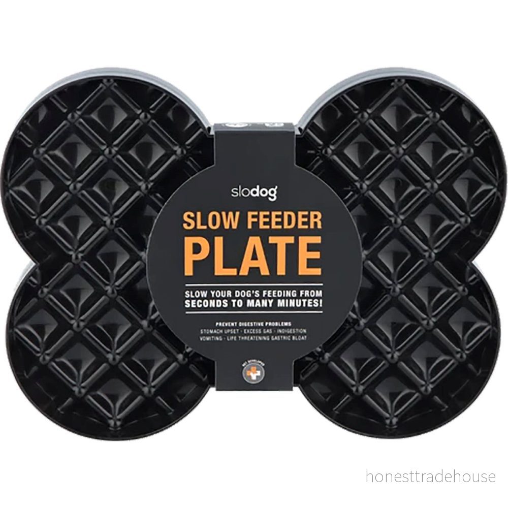 Lickimat Slow Feeder Plate Svart 35x26x3 cm 9349785000258
