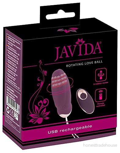 JAVIDA Rc Roterande Kärleksboll Lila/Rosguld 4024144552719