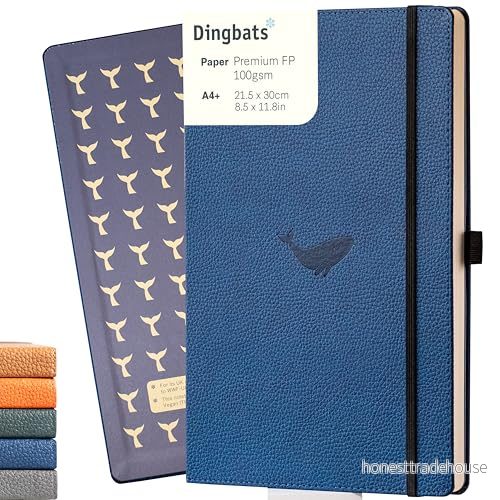 Dingbats* Wildlife A4 Blue Whale Notebook Lined 5285003136313