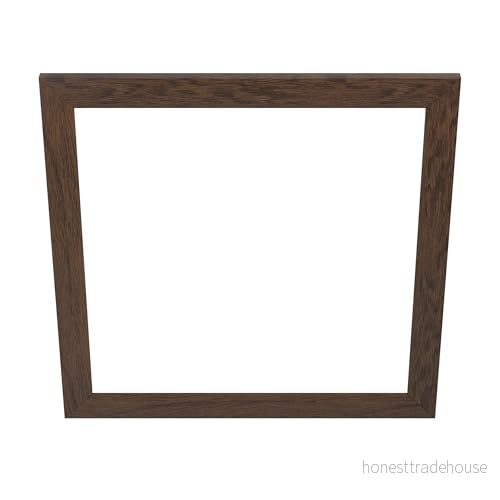 EGLO dekorativ träram, tillbehör till LED panel Salobrena 60 x cm, fyrkantig träram i mörkbrun färg 9002759994273