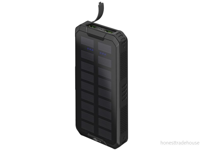 Goobay Outdoor USB C PD/QC3.0 powerbank med solceller 20 000 mAh 4040849539343