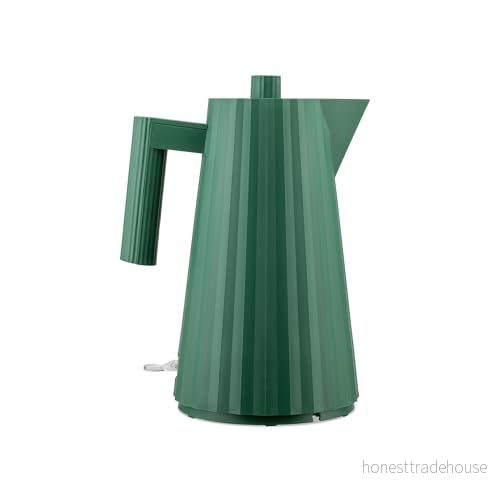 Alessi Kettle Plissé boil dry protection Green Michele de Lucchi 1.7 Liter MDL06 GR 8003299468966
