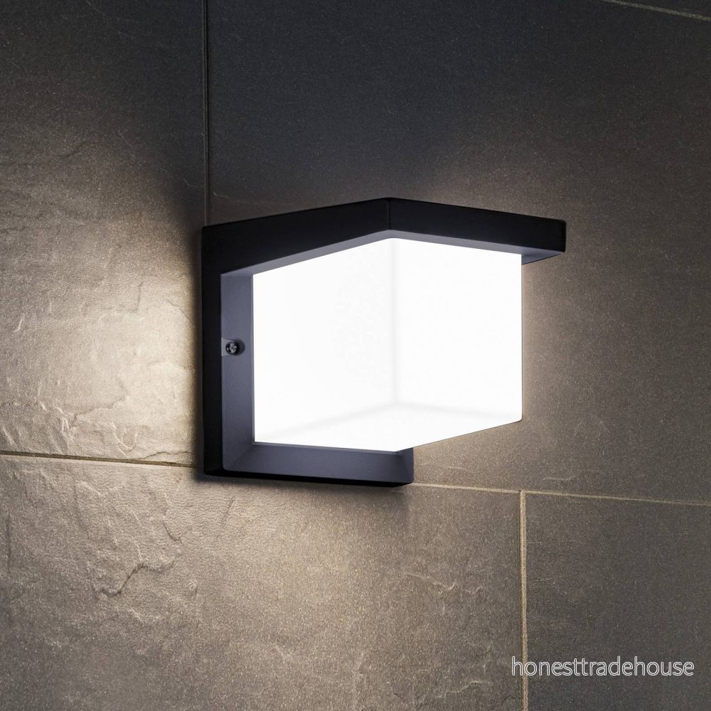Eglo Kubformad LED-utomhusvägglampa Desella 9002759950972