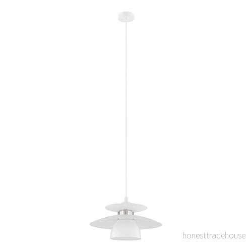 Eglo Brenda pendellampa – vit/nickel matt Ø320 cm 9002759987343 Eglo Brenda pendellampa – vit/nickel matt Ø320 cm 9002759987343