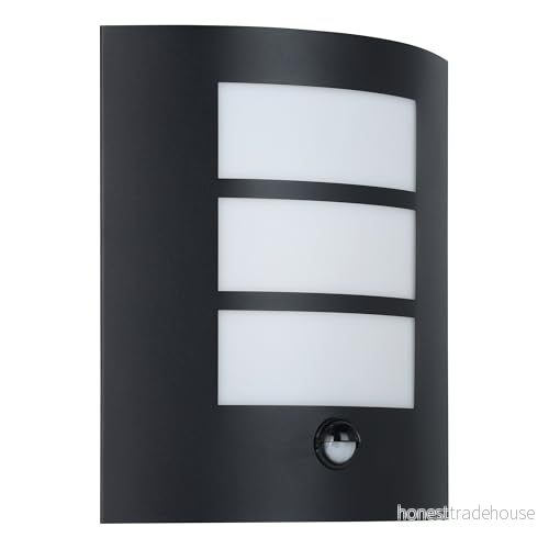 EGLO CITY utomhusvägglampa med sensor - Svart 99568 9002759995683