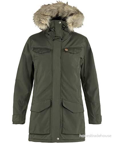Fjallraven 86369 662 Nuuk Parka W jacka dam djup skog storlek M 7323450789732