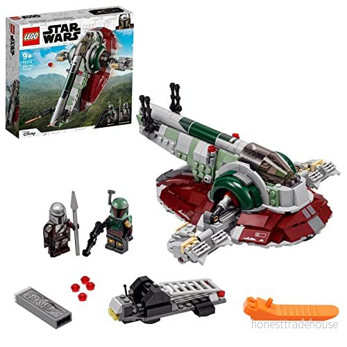 LEGO 75312 Star Wars Boba Fett’s Starship™, Byggleksak för barn från 9 år, Modell med 2 figurer 5702016913859