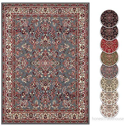 Hanse Home design kort lugg vardagsrumsmatta orientalisk Zabul Perser look, matta för matsal, vardagsrum, sovrum grå, 180 x 260 cm 4260669870604