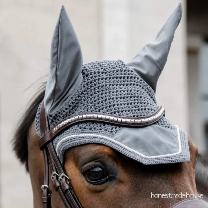Kentucky Horsewear Flugmössa Wellington Basic Velvet grå 5407008896225