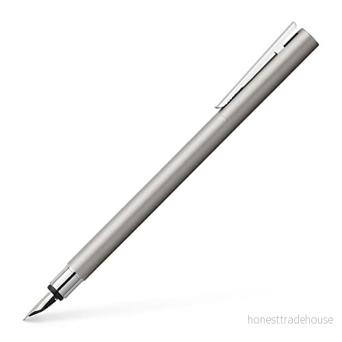 Faber Castell Neo Slim 342101 reservoarpenna rostfritt stål spetsbredd F matt silver 9555684630247