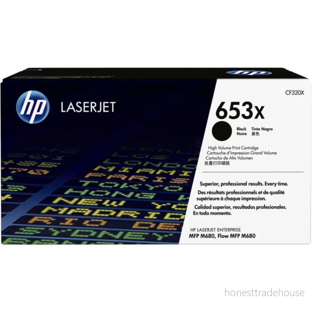 HP 653X Tonerkassett Svart 886112501129