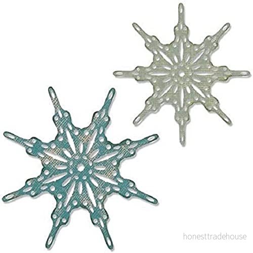 Sizzix Thinlits Die Set 65 pack 664223 alfanumerisk klassiskt övre fodral En storlek Fanciful Snowflakes 630454258926