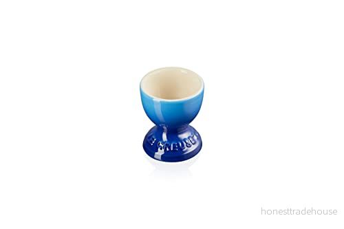 Le Creuset Stengods fotad äggkopp, 9 g, 5,3 x 5,9 cm, Azure, 81702002200099 843251129447