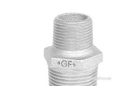 +GF+ Hexagon nipple galvanized reducing 3/4 x 3/8 7611205226305 +GF+ Hexagon nipple galvanized reducing 3/4 x 3/8 7611205226305