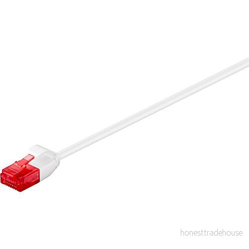 goobay 93712 CAT 6 smal längd patch kabel, U/UTP, vit, 20 m 4040849937125