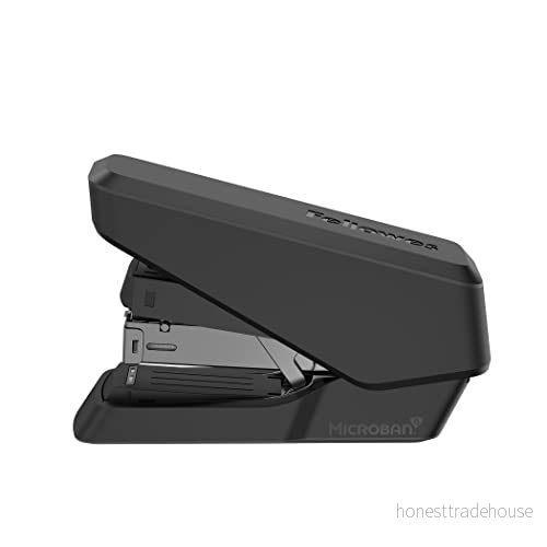 Fellowes Syltfri häftapparat, kapacitet på 40 ark LX860 EasyPress halvremsa antibakteriell manuell häftapparat använder både 24/6 mm och 26/6 häftklamrar svart 43859786800