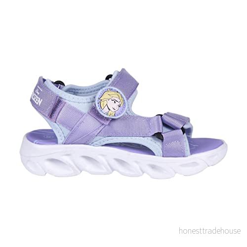CERDÁ LIFE'S LITTLE MOMENTS Frozen II sommar kardborreband sandaler Officiell Disney licensStorlek, Lila, 29 EU 8445484097894
