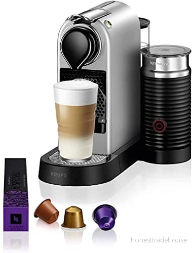 KRUPS XN761B10WP NESPRESSO Citiz & Milk Kaffemaskin Silver 1 L Högt Pumptryck 19 Bar Som Ger Enastående Kvalitet Snabb Uppvärmning 25 Sekunder 2 koppstorlekar 3016661155352