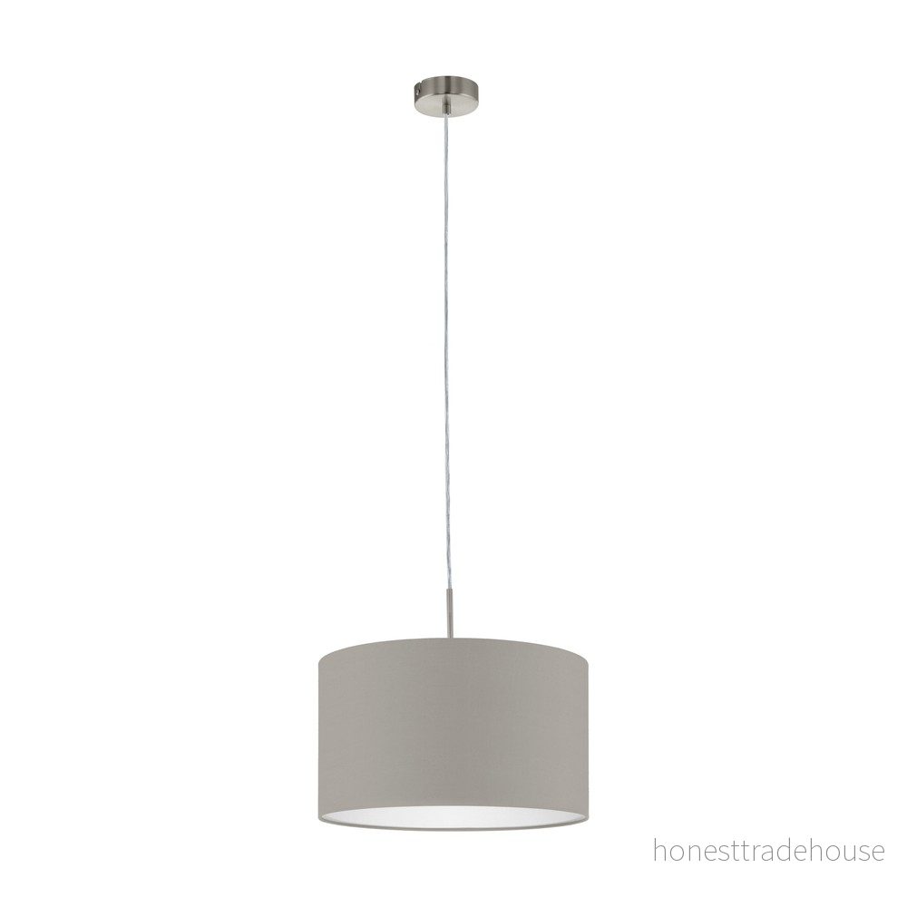 Eglo Pendellampa Pasteri Stål Satin Nickel IP20 - Passande för 1x E27 9002759315726