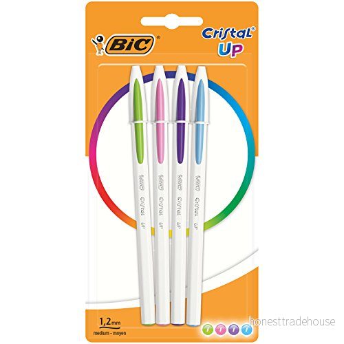 BIC Kulspetspenna Cristal® Up, 0,35 mm, sorterad, blister à 4 stycken 3086123494633