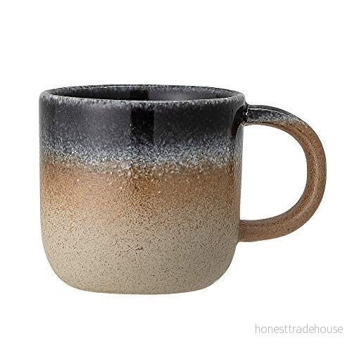 Bloomingville liten kopp Aura, brun blå, porslin 5711173241279