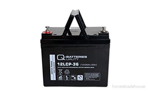 Batteri Qbatteries 12LCP 36 AGM Deep Cycle Battery teknik 12V 36A. 4250889611194