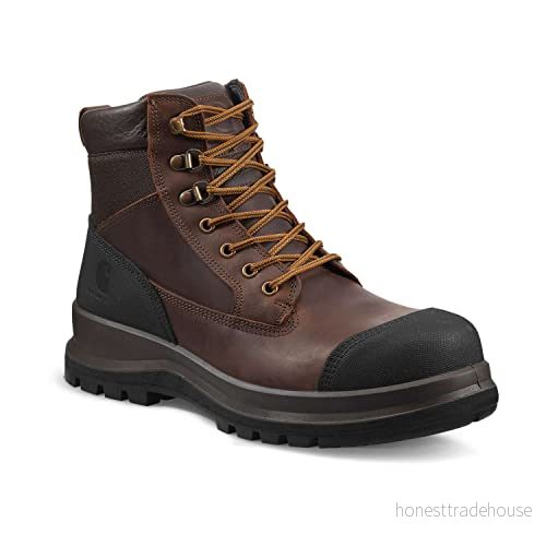 Carhartt Detroit 15 cm robust flex S3 säkerhetssko byggsko, Mörkbrunt, 40 EU 889192818583