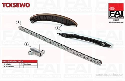 FAI AutoParts TCK58WO Jeu de distribution à chaînes sans joints, roues dentées Simplex, Chaîne vélo RENAULT: TRAFIC 2 Bus, LAGUNA 3 Grandtour 5027049370104