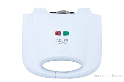Adler AD 311 Gaufrier, 700 W, 0,5 litres, Blanc 5901436590286