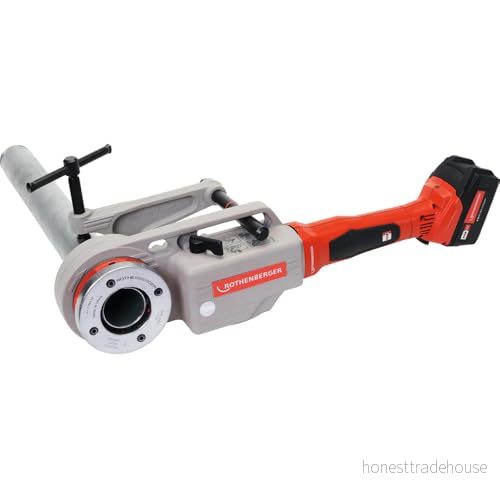 ROTHENBERGER 100003387 SUPERTRONIC 2000 E sladdlös gängskärmaskin med mothållare i ROCASE, utan batteri och laddare, 13 mm 60 arbetsområde diameter 4004625536728
