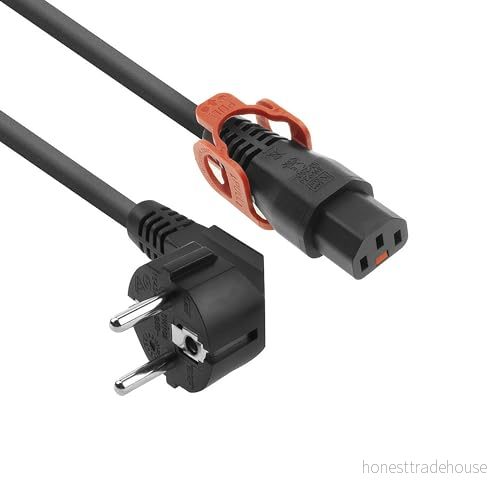 ACT AK5151 kabel (2 m, hane kontakt/hona kontakt, CEE7/7, C13 coupler, 230 V, svart) 8716065306125