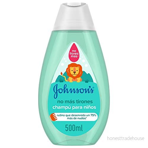 Johnson's Baby No More Shampoo för barn, lämnar håret mjukt, smidigt och lätt att styla, 500 ml 3574669909563