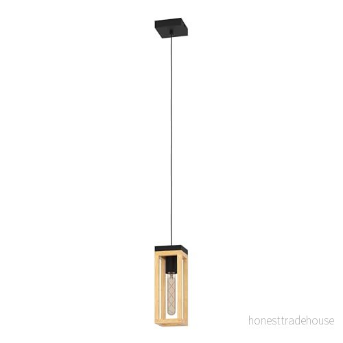 EGLO Nafferton Hänglampa av trä - 1 lampa 9002759437435