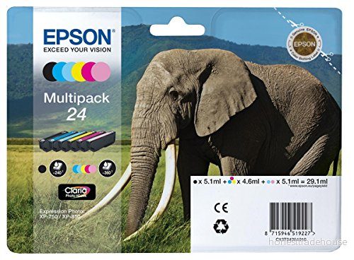 Epson C13T24284011 Bläckpatron, Flerfärgad, Paket med 6 8715946615141