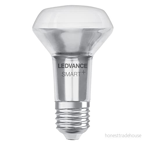 LEDVANCE Smart LED lampa med Bluetooth Mesh, R63 spotlight för E27 fäste av glas 6W, ersätter konventionella 60W reflektorlampor, kontrollerbar Alexa & Google Assistant, 1 pack 4058075609495