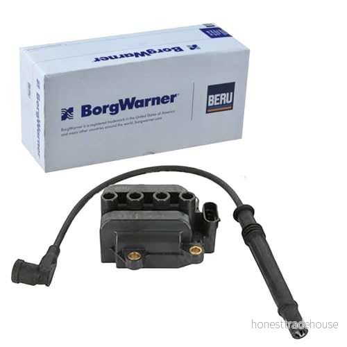 BERU ZS375 Bobine d'allumage 4 12 Sawtooth sans électronique, avec câble d'allumage, contrôle RENAULT: TWINGO 1, CLIO 3, 2 4014427113805
