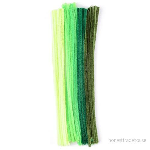 Vaessen Creative Chenille tråd, nylon, grön, 0,8 x 30 cm 8716052159420