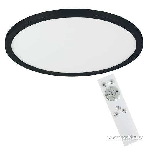 EGLO CAMPASPERO ceiling lamp with remote control Ø295 mm black 9002759757380