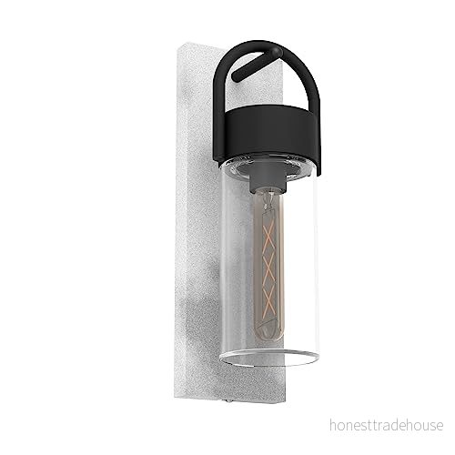 EGLO Carraro Utomhusvägglampa, Grå/Svart/Klar 9008606231584