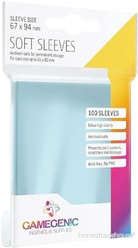 Gamegenic Soft Sleeves (100 Pack) 4251715402115